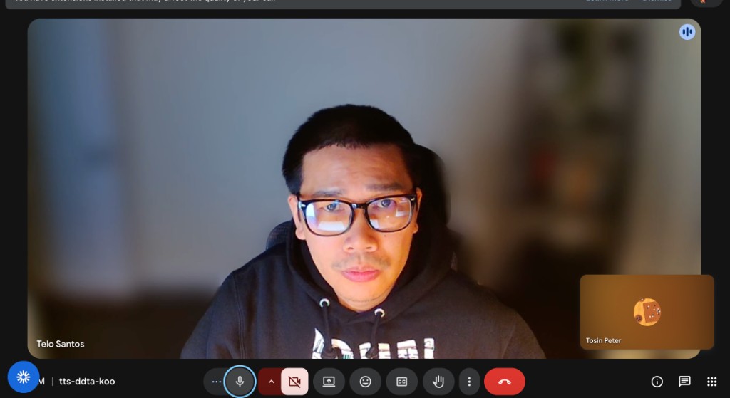 Video call with Telo Santos about Product call